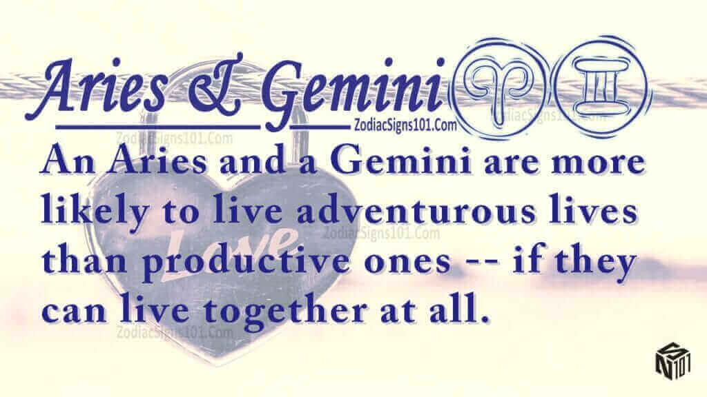 Aries Gemini Partners For Life, In Love Or Hate, Compatibility And Sex ...