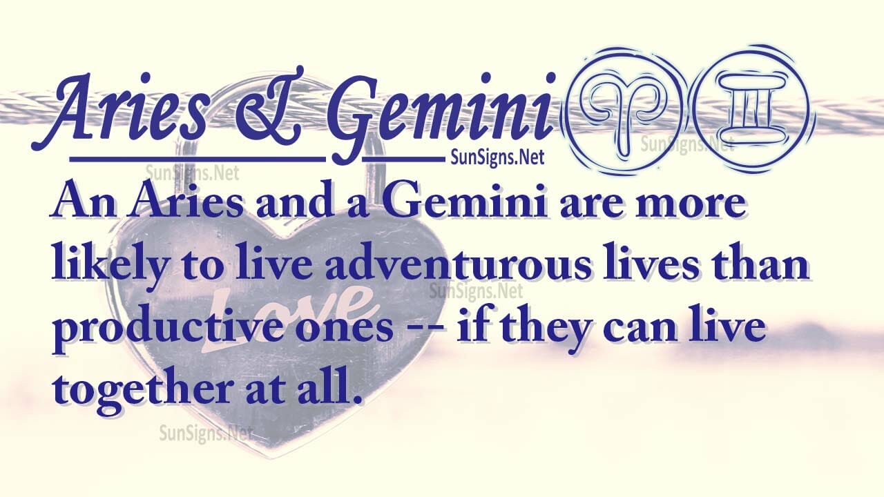 aries man and gemini woman sexually compatible