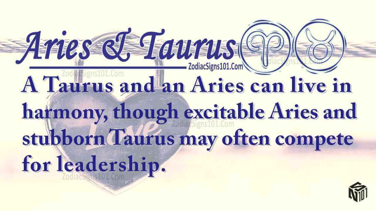 Aries Taurus Partners For Life, In Love or Hate, Compatibility and Sex ...
