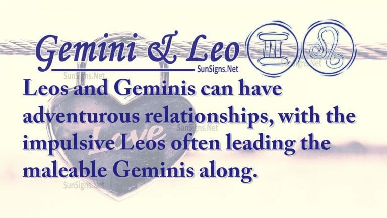 gemini and leo compatibility