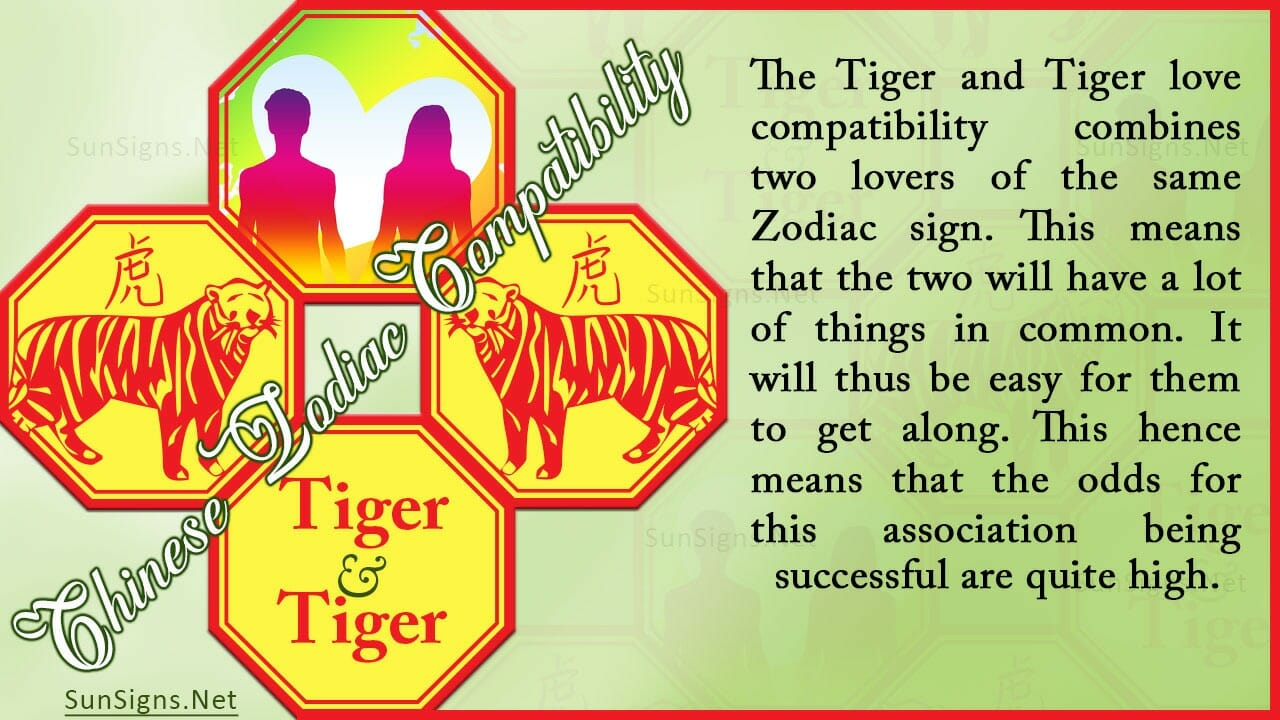 Tiger Tiger Compatibility Same Yet Different Zodiac Signs 101