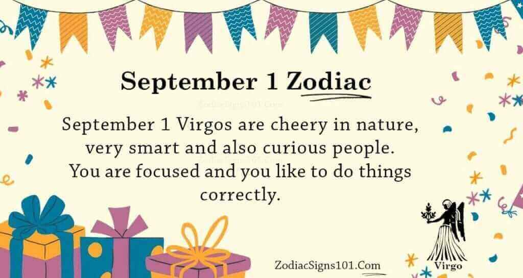 September 1 Zodiac is Virgo, Birthdays And Horoscope - ZodiacSigns101