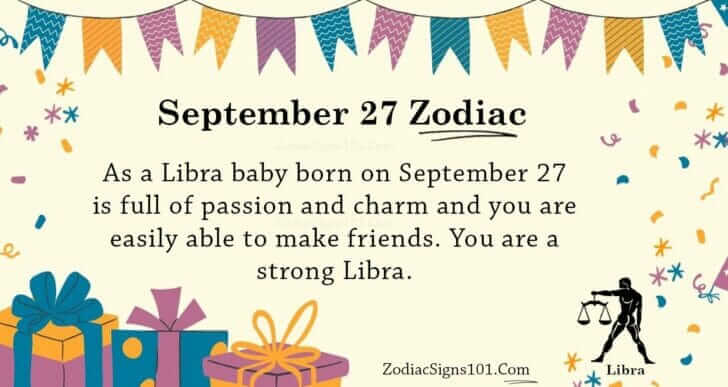 September 27 Zodiac is Libra, Birthdays and Horoscope - ZodiacSigns101