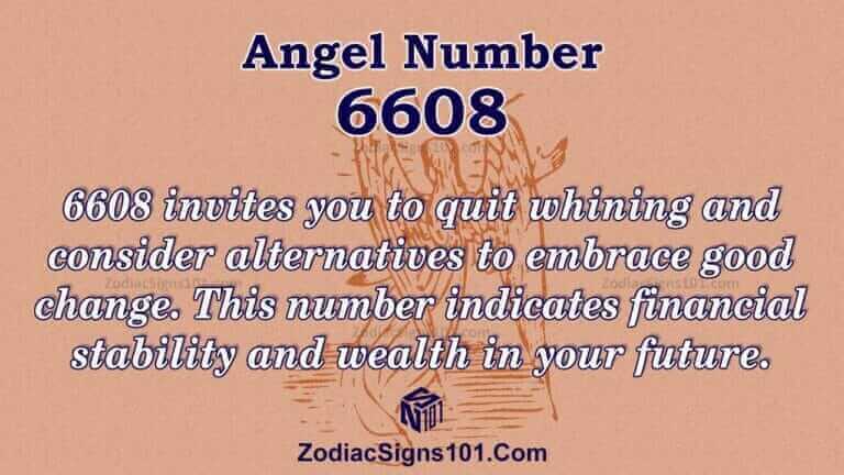 6608 Angel Number