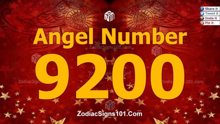 9200 Angel Number Spiritual Meaning And Significance