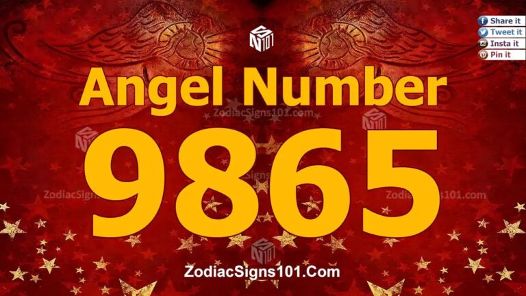 9865 Angel Number Spiritual Meaning And Significance